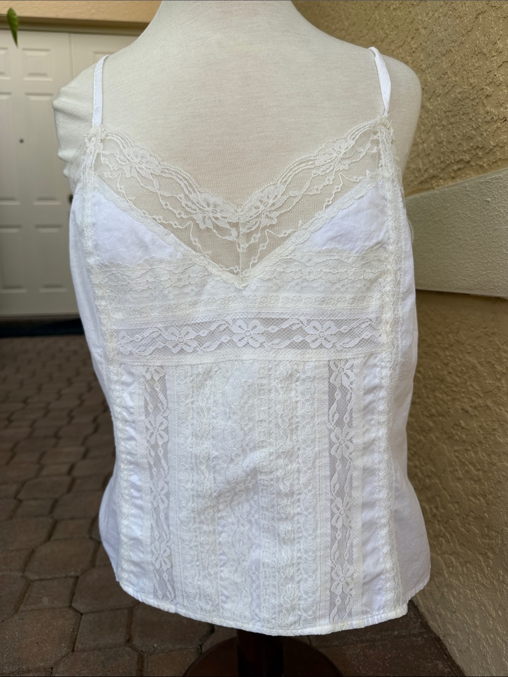 Worthington Front Panel Lace Camisole Sz 14